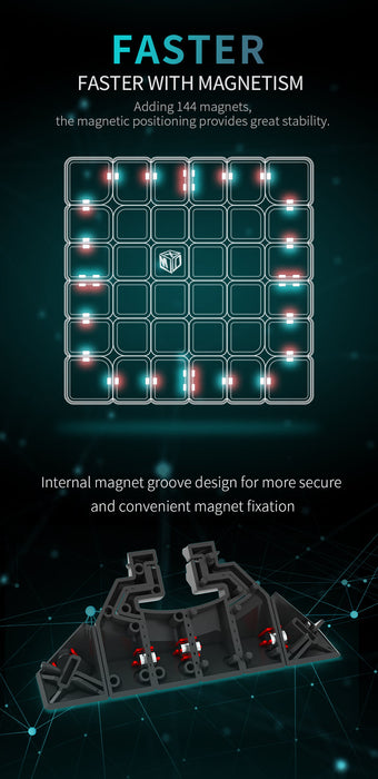 QiYi X-Man Shadow V2 M 6x6 Magnetic Speedcube